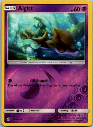 Pokémon-Karte Algitt 91/236 Welten im Wandel