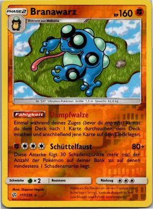 Pokémon-Karte Branawarz 117/236 Welten im Wandel
