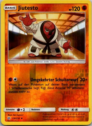 Pokémon-Karte Jiutesto 118/236 Welten im Wandel