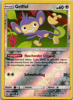 Pokémon-Karte Griffel 169/236 Welten im Wandel