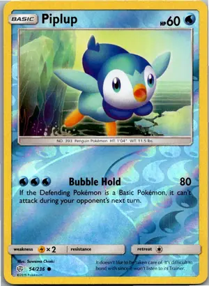 Pokémon-Karte Piplup Plinfa 54/236 Welten im Wandel