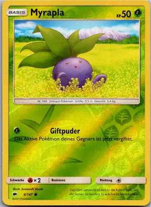 Pokémon-Karte Myrapla 4/147 Nacht in Flammen