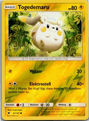 Togedemaru Exemplar 2,25 €