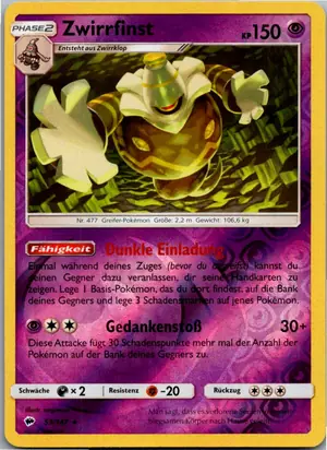 Pokémon-Karte Zwirrfinst 53/147 Nacht in Flammen