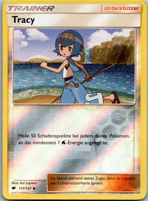 Pokémon-Karte Tracy 117/147 Nacht in Flammen