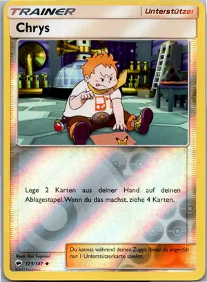 Pokémon-Karte Chrys 123/147 Nacht in Flammen