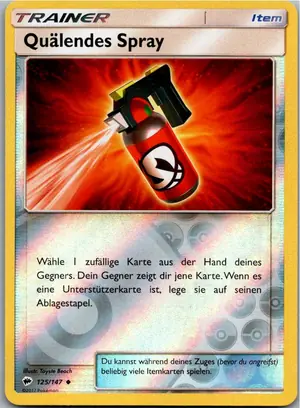 Pokémon-Karte Quälendes Spray 125/147 Nacht in Flammen