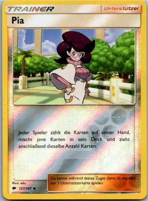 Pokémon-Karte Pia 127/147 Nacht in Flammen