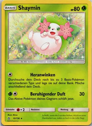 Pokémon-Karte Shaymin 15/156 Ultra-Prisma