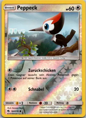 Pokémon-Karte Peppeck 164/214 Echo des Donners