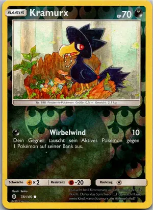 Pokémon-Karte Kramurx 78/145 Stunde der Wächter