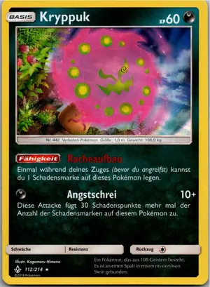Pokémon-Karte Kryppuk 112/214 Kräfte im Einklang