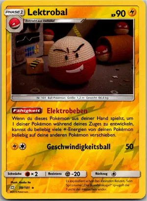 Pokémon-Karte Lektrobal 39/181 Teams Sind Trumpf