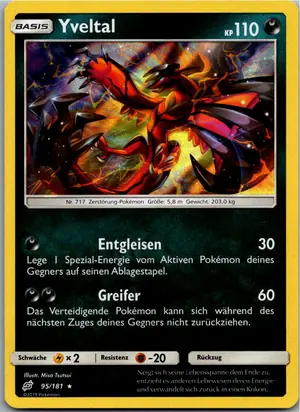 Pokémon-Karte Yveltal 95/181 Teams Sind Trumpf