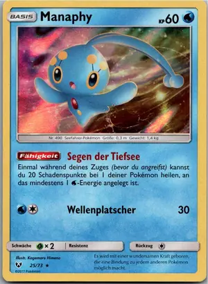 Pokémon-Karte Manaphy 25/73 Schimmernde Legenden