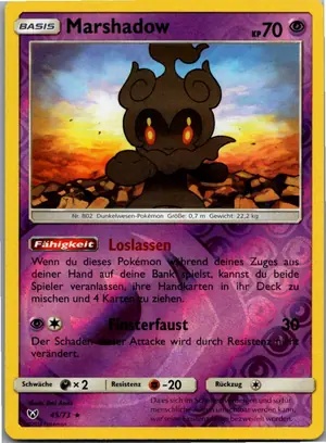 Pokémon-Karte Marshadow 45/73 Schimmernde Legenden
