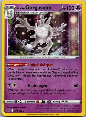 Pokémon-Karte Galar-Gorgasonn 079/192 Clash der Rebellen