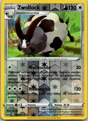 Pokémon-Karte Zwollock 154/202 Schwert & Schild