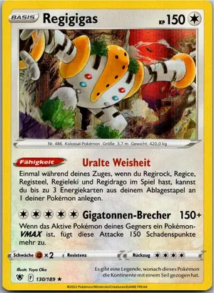 Pokémon-Karte Regigigas 130/189 Astralglanz