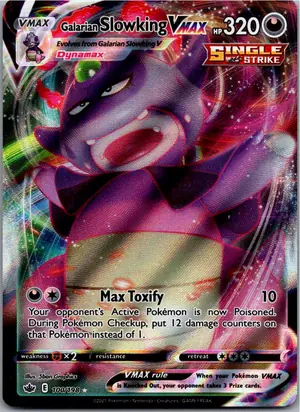 Pokémon-Karte Galarian Slowking VMAX 100/198 Schaurige Herrschaft