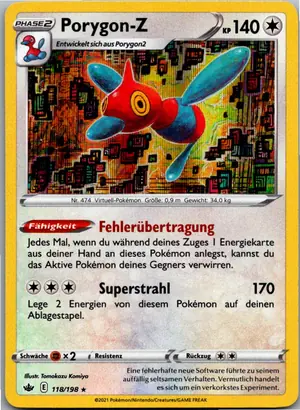 Pokémon-Karte Porygon-Z 118/198 Schaurige Herrschaft