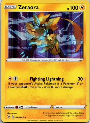 Pokémon-Karte Zeraora 061/185 Farbenschock