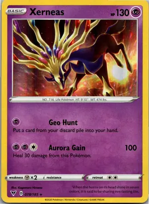 Pokémon-Karte Xerneas 078/185 Farbenschock