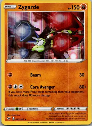 Pokémon-Karte Zygarde 093/185 Farbenschock
