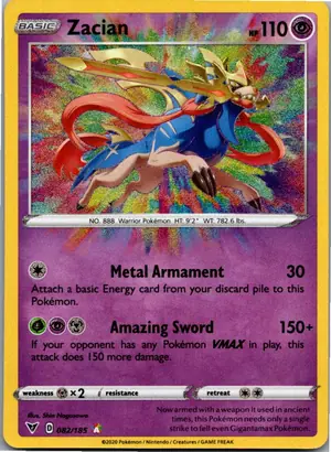Pokémon-Karte Zacian 082/185 Farbenschock
