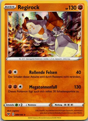 Pokémon-Karte Regirock 089/185 Farbenschock