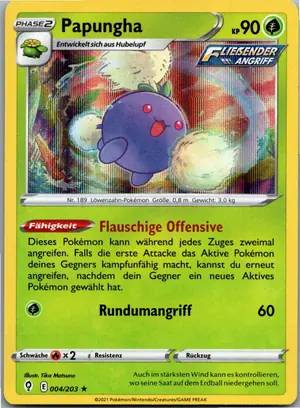 Pokémon-Karte Papungha 004/203 Drachenwandel