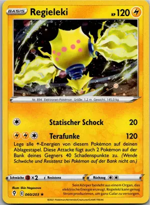 Pokémon-Karte Regieleki 060/203 Drachenwandel