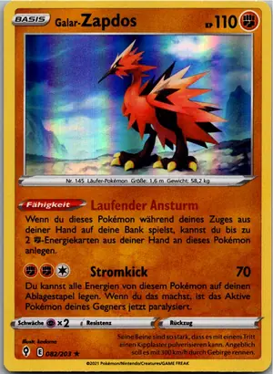 Galar-Zapdos Exemplar 2,45 €