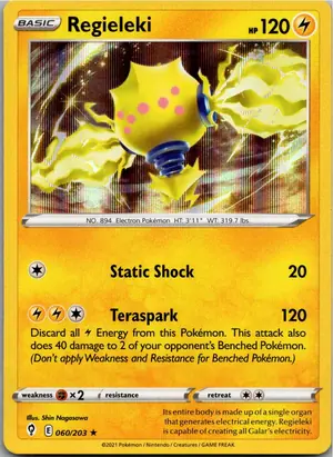 Pokémon-Karte Regieleki 060/203 Drachenwandel