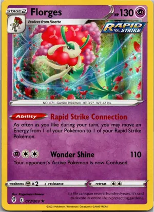 Pokémon-Karte Florges 073/203 Drachenwandel