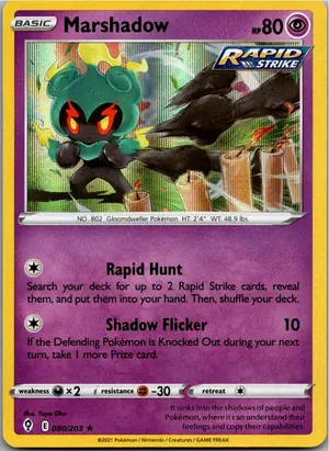 Pokémon-Karte Marshadow 080/203 Drachenwandel