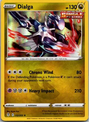 Pokémon-Karte Dialga 112/203 Drachenwandel