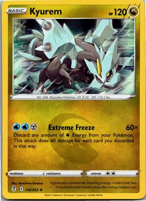 Pokémon-Karte Kyurem 116/203 Drachenwandel