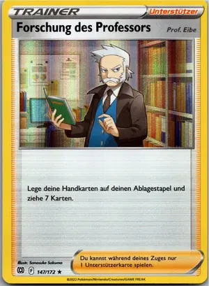 Pokémon-Karte Forschung des Professors 147/172 Strahlende Sterne
