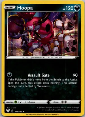 Pokémon-Karte Hoopa 111/189 Flammende Finsternis