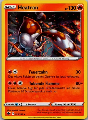 Pokémon-Karte Heatran 025/189 Flammende Finsternis