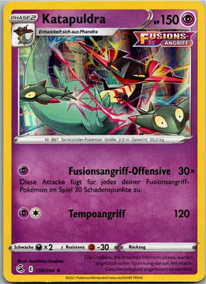 Pokémon-Karte Katapuldra 130/264 Fusionsangriff