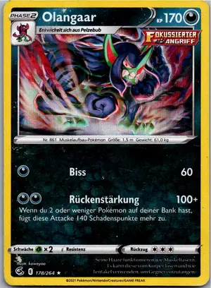 Pokémon-Karte Olangaar 178/264 Fusionsangriff