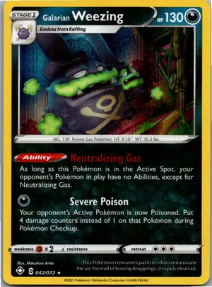 Galarian Weezing Smogmog Exemplar 1,25 €
