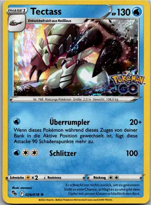 Pokémon-Karte Tectass 026/078 Pokémon GO
