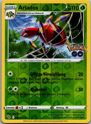 Pokémon-Karte Ariados 007/078 Pokémon GO