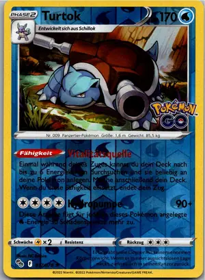 Pokémon-Karte Turtok 017/078 Pokémon GO