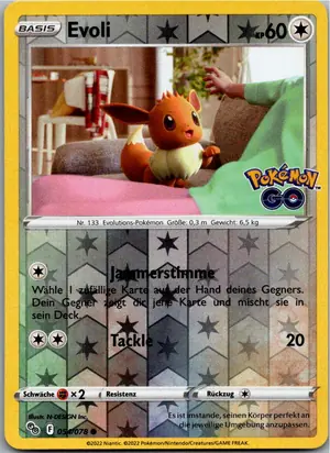 Pokémon-Karte Evoli 054/078 Pokémon GO