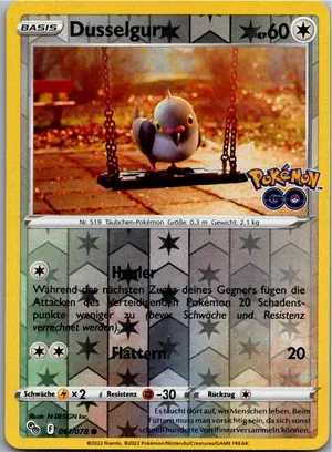 Pokémon-Karte Dusselgurr 061/078 Pokémon GO