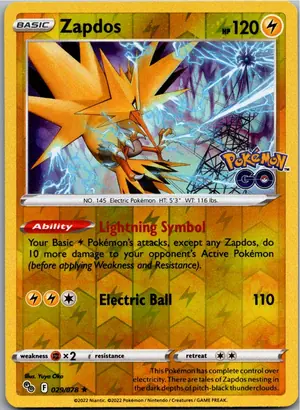 Pokémon-Karte Zapdos 029/078 Pokémon GO